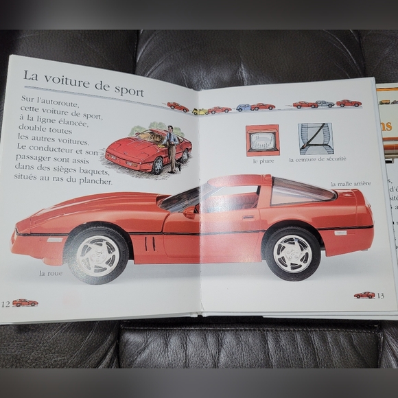 French Children's Books Transportation Themed Les Voitures Les Camions Ages 3+ - Picture 4 of 8